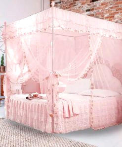 paravento per letto rosa